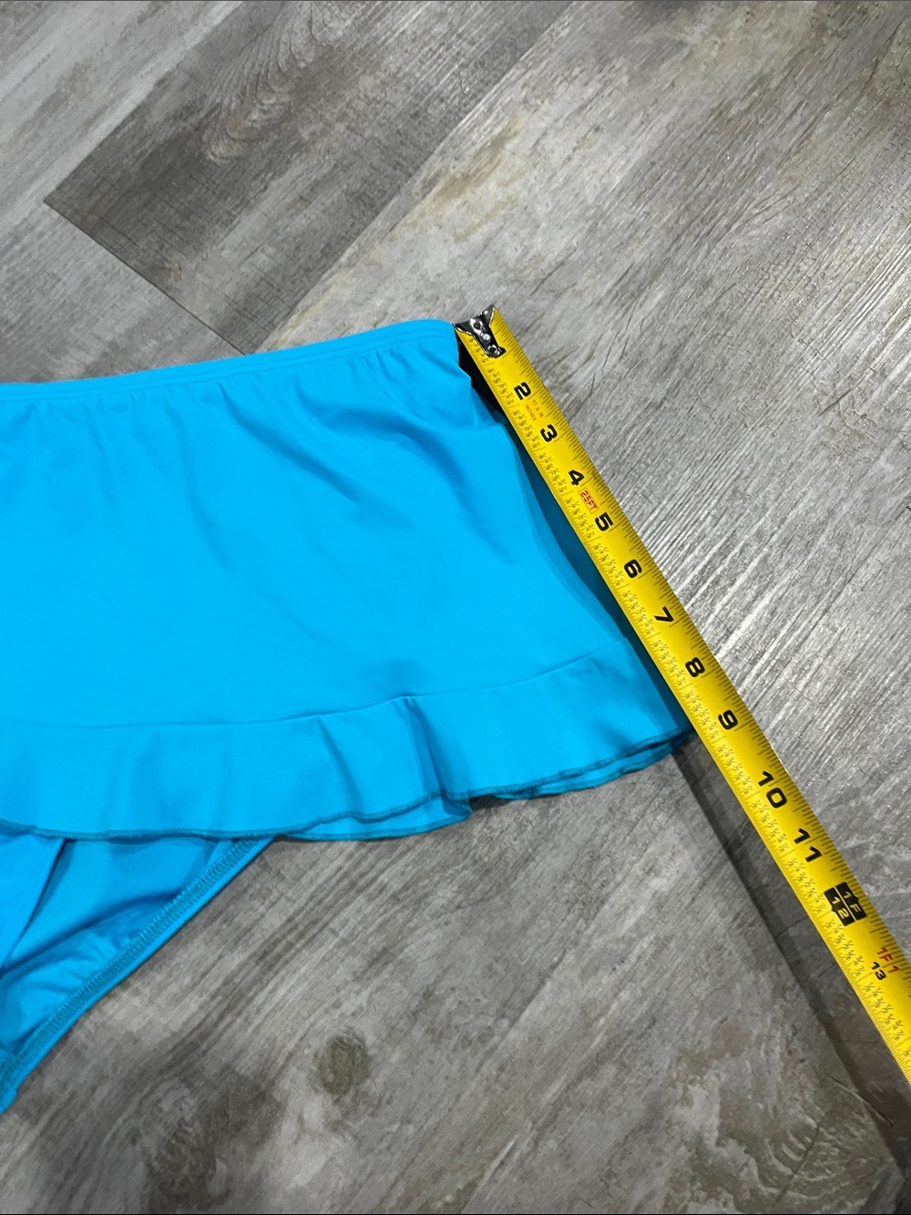 Turquoise Ruffle Swim Bottoms - Picture 6 of 10